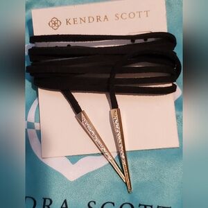 Kendra Scott black pierce necklace
